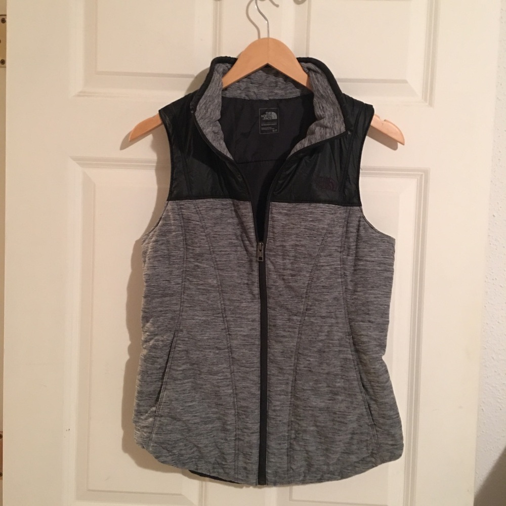 The North Face Black and Gray Vest. Size S.